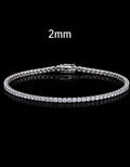 Moissanite Tennis Bracelet 2mm